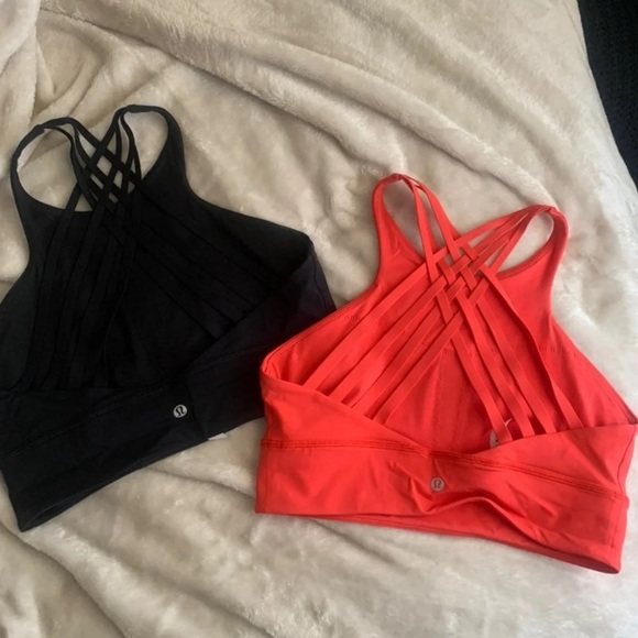 Lululemon free to be moved high neck brace red 10 - Picture 3 of 9